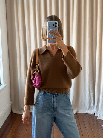 Louis Vuitton Vintage Sunset Monogram Denim Bag Fuschia