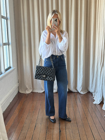 Chanel Classic Jumbo Double Flap Bag Patent Black