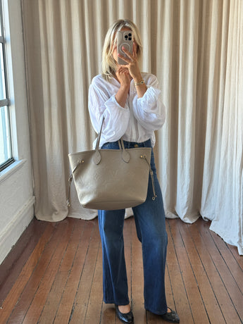Louis Vuitton Neverfull MM Bag Tourterelle