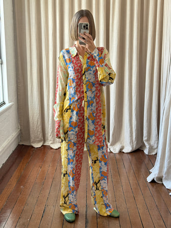 Stine Goya Wallpaper Silk Blouse and Pant