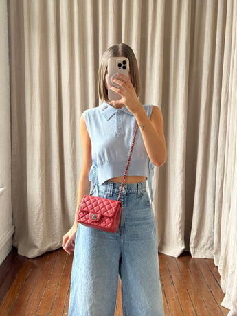 Chanel Mini Square Classic Flap Shoulder Bag