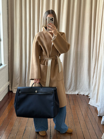 Hermes Herbag 50 Zip Cabine Bag Black