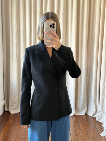 Balenciaga Hourglass Tailored Blazer Black