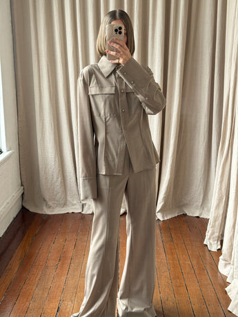 Clea Aiden Wool Set Taupe
