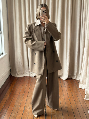 Camilla and Marc Ria Tailored Set Camel Houndstooth