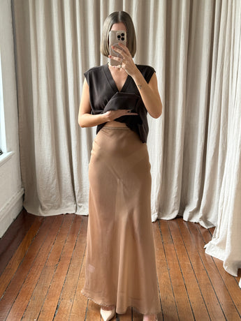 Solaqua Francesca Bias Skirt Toffee