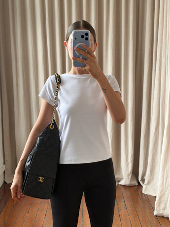 Chanel 25 Medium Bag Black Caviar