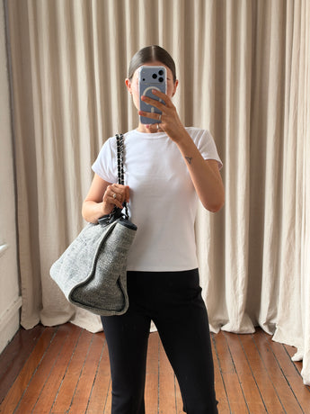 Chanel Large Deauville Tote Charcoal