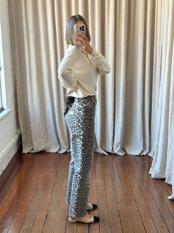 Ganni Leopard Jeans