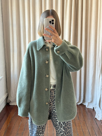 Friends With Frank Stella Shirt Jacket Green
