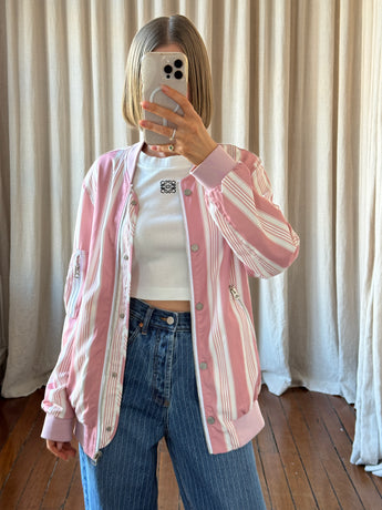 Acne Studios Striped Bomber Jacket