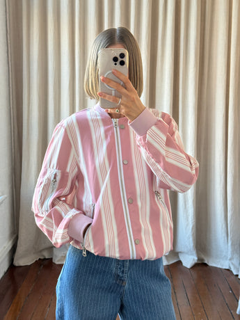 Acne Studios Striped Bomber Jacket