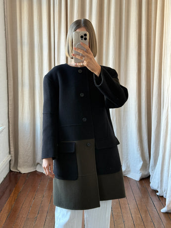 Jil Sander Wool Mid Length Coat