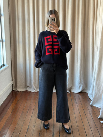 Givenchy Logo-Intarsia Cotton Sweater