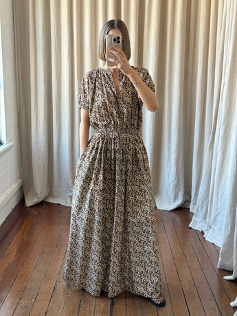 Matteau Cocoon Long Dress Brown