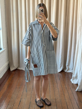 Oroton Striped T-Shirt Dress