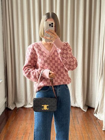 Celine Claude Triomphe Shoulder Bag