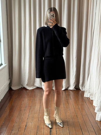 Clea Caelia Boucle Knit Jacket & Skirt