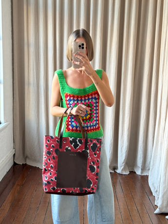 Marni Abstract-Print Tote Bag