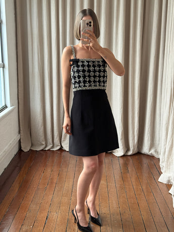 Rebecca Vallance Rina Strap Mini Dress Black