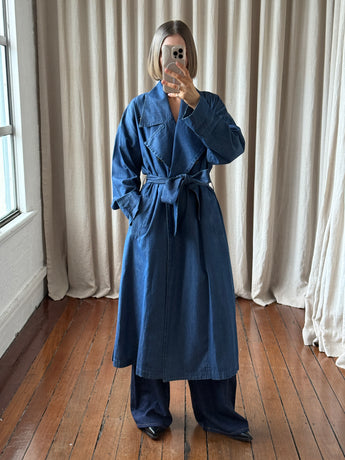 Elk Denim Trench Coat