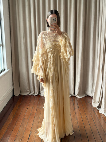 Zimmermann Rebellion Splice Billow Dress Cream