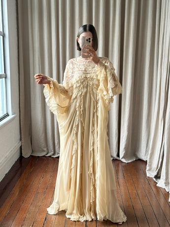 Zimmermann Rebellion Splice Billow Dress Cream