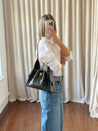 Chanel 25 Small Handbag Black