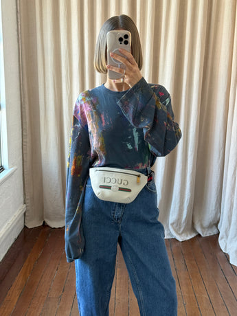 Gucci Logo Print Belt Bag Greige