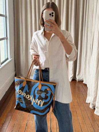 Louis Vuitton Tahitienne Monogram Canvas Mykonos Neverfull MM Tote Bag