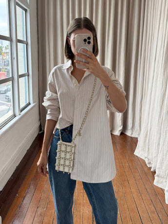 Chanel Tech-Me-Out Clutch White