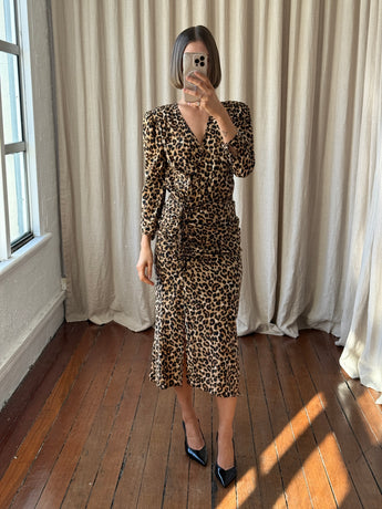Veronica Beard Arielle Leopard Dress