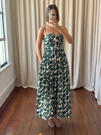 Oroton Ivy Fan Flower Sundress