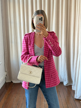 Chanel Small Trendy CC Flap Bag White