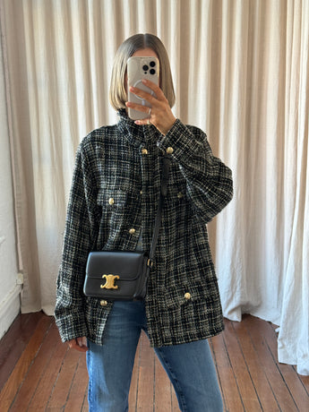 Celine Teen Triomphe Bag Black