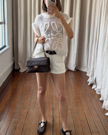 Chanel Vintage Double Sided Medium Classic Flap Brown