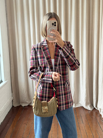 Christian Louboutin Carasky Woven Shoulder Bag