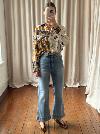 Zimmermann Flared Belted Jeans