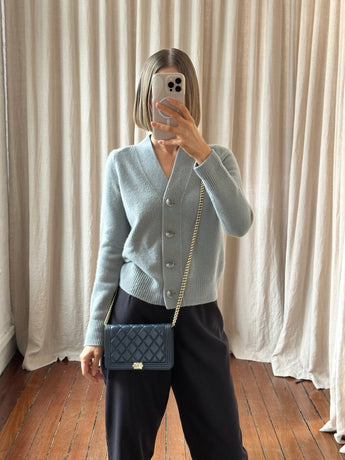 Chanel Boy Wallet on Chain Navy