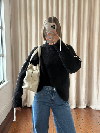 Chanel Square Stitch Logo Tote