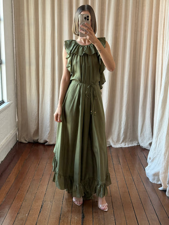 Zimmermann Cascadian Ruffle Midi Dress