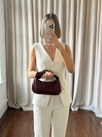 Bottega Veneta Mini Jodie Bag Burgundy