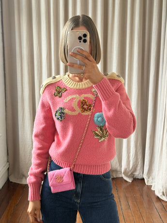 Chanel Mini 19 Bag Pink Denim